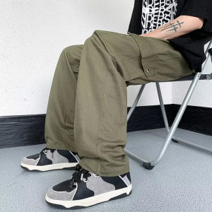 celana cargo panjang pria premium hijau  celana panjang pria kaki lebar hitam celana vintage pria Celana panjang cowok keren Celana panjang pria dewasa terbaru celana kasual traning pria celana joger pria keren tebal M-3XL