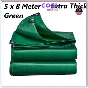 Outdoor Green Thick Canvas Tarpaulin PE Plastic Cloth Thickened Sunshade Waterproof Rainproof Cloth 10376