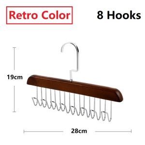 Multi-Hook clothes hanger Home Multi-Functional Clothes Storage Holder Bra Wood Hanger Rack