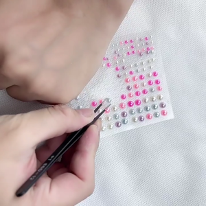 Self Adhesive Face Rhinestones Pearls Sparkling Face Unique Makeup Enthusiast Gems for Social Gatherings