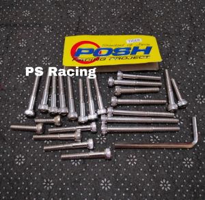 Baut Blok Mesin Tiger Megapro GL Pro Chrome Satu Set