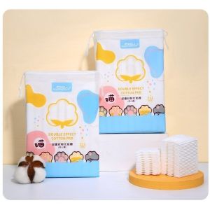 Make-Up Cotton 100% Cottons Facial Cleansing Cotton Disposable 100% Cotton Pads 1Bag/100 sheet