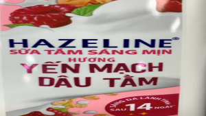 Sữa tắm HAZELINE yến mạch dâu tằm CHAI 1KG