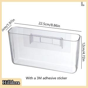 [Hilldora] Trong Suốt Tường Lưu Trữ Hộp Treo Tường Không Có Cú Đấm Đầu Giường Kệ Nhà Key Mỹ Phẩm Treo Tường Tổ Chức Lưu Trữ Hộp