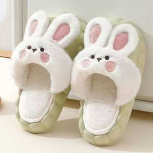 Bayar Di Tempat - Sandal Rumah Kelinci / Sandal Premium Bulu Halus / Sandal Slop Motif Kelinci