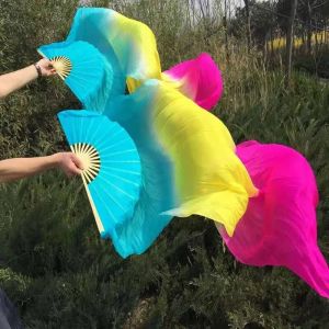 Practice Long Imitation Silk Dance Props Long Dancer 180cm Length Belly Dancing Fan Dance Props Bamboo Dance Props