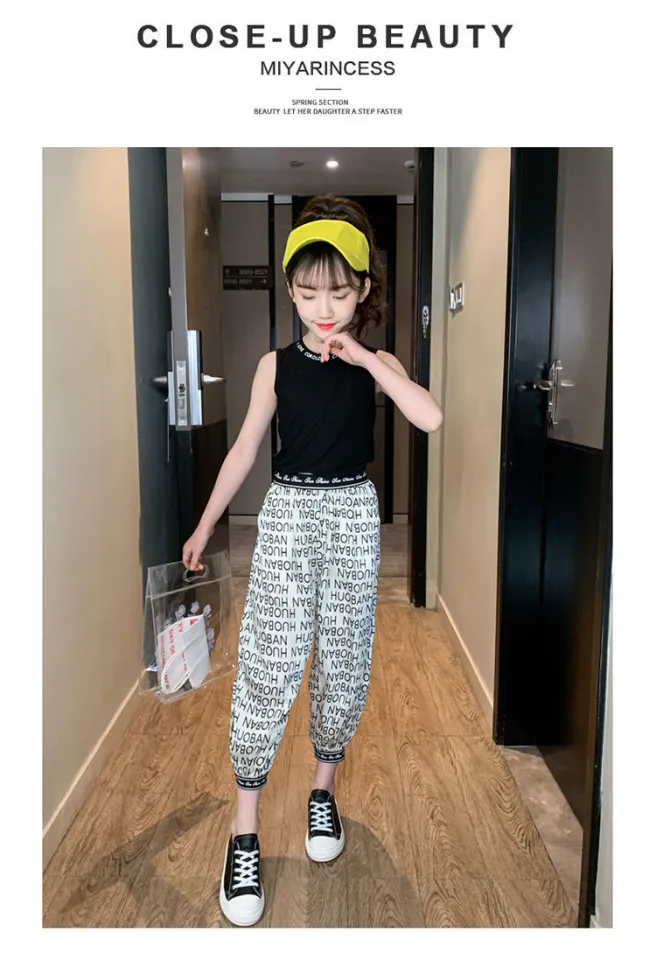 CON Children's Fashion 2PCS（Blouses+Pants）High Quality korean style  trousers for kids girl casual