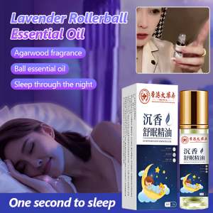 ✨Bumili ng 2 libre ang 3✨Soothing sleep essential oil night roller balm Agarwood lavender roller essential oil Ebony agarwood sleep essential oil Improve sleep