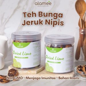 ALAMEE Dried Lime Slice Tea Jeruk Nipis Kering Teh Herbal Buah Iris Organik 100gr