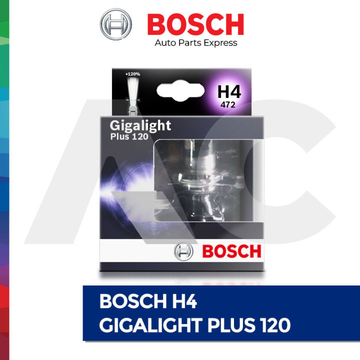 Ampoule Phare Bosch HB3 Plus 120 Gigalight - 12V 60W P20d - +120% Luminosité - 1 Pièce