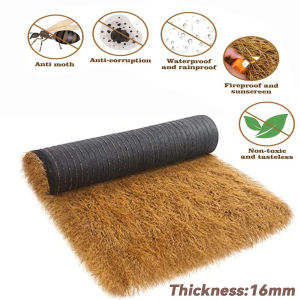 (1M-2M Width)Synthetic Thatch Grass Roof  Inch Mexican Yellow Artificial Straw Roll for Tiki Bar Hut Patio Party Palapa  Resort beachThatch Roofing Decorations