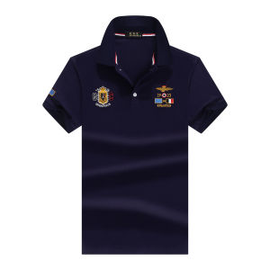 [Zerodis] Nam Mới Mùa Hè Polo Áo Sơ Mi Cao-Nam Chất Lượng Màu Trơn Cổ Ve Thoáng Khí Tay Ngắn Thêu Kinh Doanh Bình Thường Polo Áo Sơ Mi