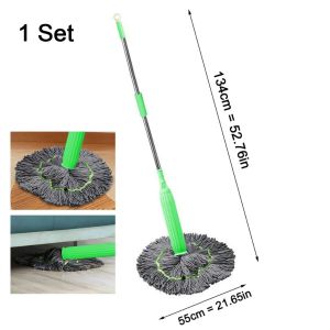 Hands-free mop - cleans large areas and dries easily with hanging hole for easy storage