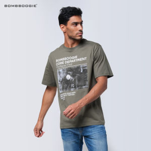 Bombboogie Kaos Pria Regular Mosley Green 2.0 12E23B4GN