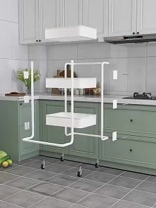 Thick section 3/4 tier Trolley Rack Quality Baby Storage Rack Multipurpose Storage Trolley 3 Layers Storage Trolley 推车