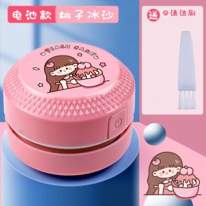 Mini Desktop Vacuum Cleaner USB Rechargeable Battery Powered Vacuum Keyboard Table Vacuum Desk Table Cleaner