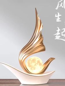 Sailing boat decoration wine cabinet living room TV cabinet office decoration opening gift