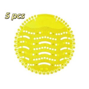 5pcs Anti Splash Urinal Deodorizer Mat Pad Fragranced Urinal Screen Gel For Mens Public Toilet
