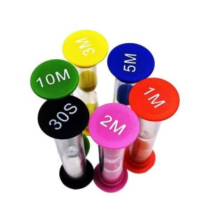 6Pcs Sand Clock Timer 6 Colors Sandglass Hourglass Timer 30Sec-10Min Plastic Sand Clock Home Decor