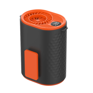 พัดลมชาร์จไฟได้คลิปหนีบเอวแบบพกพาพัดลมทำความเย็นปรับความเร็วได้5ระดับพัดลมทำความเย็นกลางแจ้งพร้อมไฟฉาย LED 4000MAH