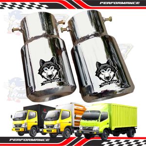 Knalpot Srigala Serigala Model Baud Mobil Truk L300 Traga Panther Canter Engkel Ragasa Umplung Elf Non Turbo Dyna Hino Fuso