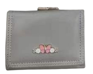JSM - D283 Dompet Wanita Dompet Lipat 3 Dompet Clutch Dompet Motif Kupu-Kupu
