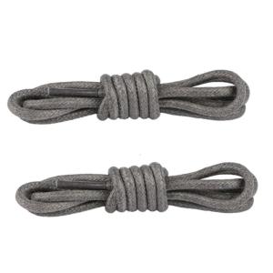 2 Pair Round Waxed Cotton Shoelaces Water Resistant Boots Laces Replacement for Men Women Dress Boots Casual Footwear