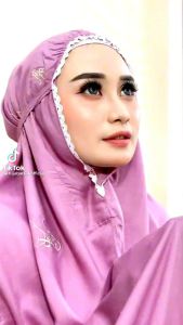 mukena mukenah rukuh alat perlengkpan sholat wanita dewasa potongan katun bordir renda marwah arrafi terbaru terlaris rayon bali premium viral kekinian modern lebaran tarawih idul fitri adem gratis ongkir CoD