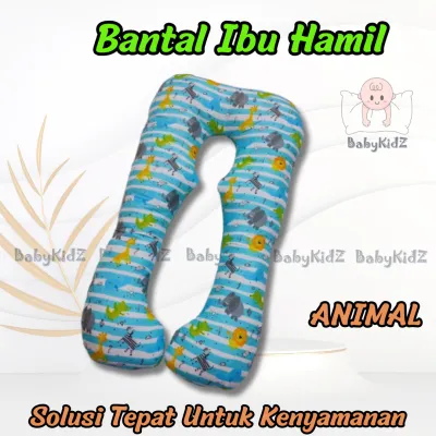 Bantal Hamil 120x70 cm / Bantal Ibu Hamil Isi 100% Silikon Hcs– Empuk Adem & Nyaman Tidu