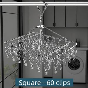 Clothes racks hanging socks rack multi-clip roundhange organizer sale heavy duty shelf wall mounted retractable bathroom foldable stainless clothes racks display Household dormitory Balcony clothes hanger for clothes
