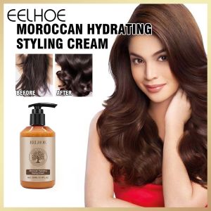 EELHOE Moroccan Curly Hair Moisturizing Elastin Perm Hair Care Fluffy Styling Elastin Hairdressing Creme hair styling appliances Long-lasting Styling Moroccan Volume Moisturizing Elasticity Styling Paste Elastin For Dry Damaged Bounce Curl Hair Care