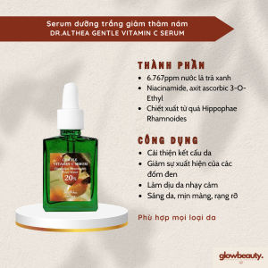 [Hàng có sẵn] Serum dưỡng trắng giảm thâm nám Dr.Althea Gentle Vitamin C Serum 30ml