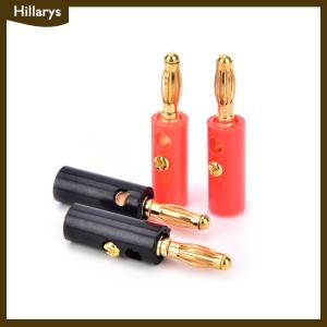 [Hillarys] 10pcs lot audio speaker screw banana plate plugs connectors 4mm