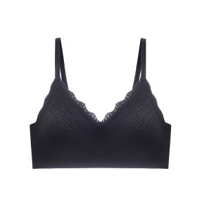 OK Bra Bacteriostatic Iatex Underwear Womens Small Chest Gathered Without Steel Ring Comfortable Breathable And Traceless Adjustable Bra