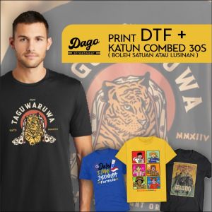 Kaos Custom Sablon DTF Bamboo Premium – Adem Lembut Breathable | DST