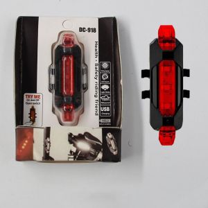 CHENJIE USB Rechargeable City Mountain Bike Bicycle Light Flashing Waterproof Bike Light Fashion Colorful Rear Bicycle Light