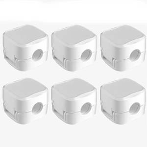 6PCS Magnetic Cable Clips Cable Organiser Adjustable Cord Holder Under Desk Organizing Cable Management Wire Organizer Cable Holder