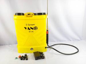 03702 ถังพ่นยาแบตเตอรี่ 16ลิตร โฉมใหม่ E-SPRAYER BATTERY ER-16L ถังพ่นยาแรงดันสูง ยี่ห้อ YANO หัวพ่นทองเหลือง