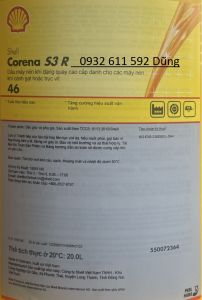 Dầu máy nén khí Shell Corena S3 R46 - máy nén khí trục vít