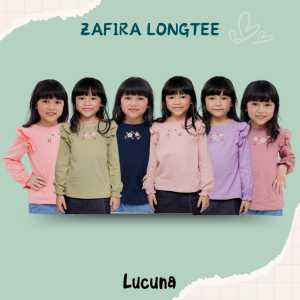 atasan Zafira Long Tee 1-5 Tahun Blouse Ruffle lucuna Panjang Anak Perempuan