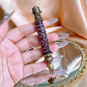 [现货] 七眼天珠财神摆件｜财源广进 × 福禄双全 × 富贵守护｜Seven-eye Dzi Bead God of Wealth Figurine｜Wealth • Prosperity • Protection