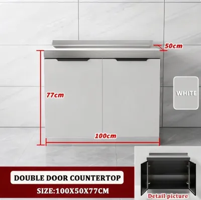 APES Stainless Steel Kitchen Cabinet Gas Stove Cabinet Sink Cabinet Multi-Function Kitchen Cabinet
