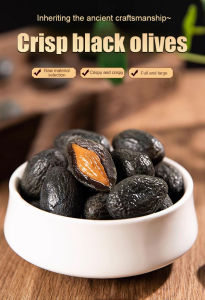 ✨ Natural Dried Fruit/Preserved Olives/Oval Olives For Men And Women Unique Flavor Nourishing Moisturizing Authentic Taste Mini Healthy Snack/Long Term Spleen Stomach Deficiency - Preserved Candied Flattened Black Olives