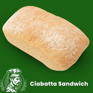 Ciabatta 16 cm ขนมปังเซียบาสต้า ขนมปังสไตล์ฝรั่งเศส เซียบัตต้า ขนมปังเพื่อสุขภาพ ขนมปังฝรั่งเศษ