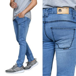 TURUN HARGA - Celana Jeans Pria Lelaki Dewasa Hitam Pensil FitSkinny Stretch Street Setrit Strit Karet Melar