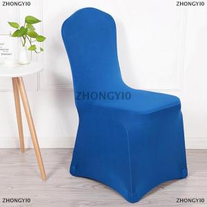 [COD] ZHONGYI0 1 cái ghế đám cưới bao gồm polyester căng slipcover cho nhà hàng tiệc khách sạn ăn uống bên ghế phổ quát Bìa