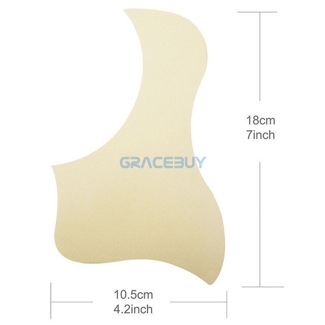 Transparent Acoustic Guitar Pickguard Droplets Or Bird Selfadhesive 41