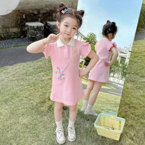 【local Stock】Summer Set For Girls Teddy Bear Princess Dress+ice Silk Cool Cropped Pants 2pcs Set Slim Fit Elegant Sweet Style Photo Shoot