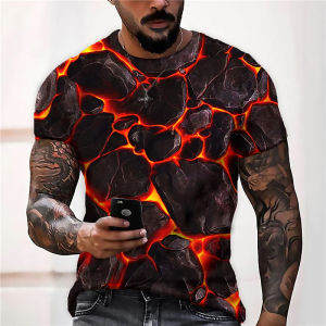 [Local Stock] VCC Funny 3D Polka Dot Printing Mens T Shirt Hip Hop Trend Harajuku Streetwear Casual O-neck Short Sleeve Tops Summer Fashion Tees