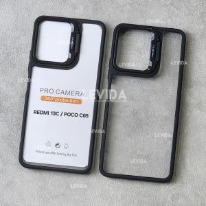 Case Clear Stand Ring Kamera Case Poco C65 Poco M6 4G Poco C75